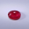 Bild 2 von 1.44 ct.  Natürlicher orange roter ovaler 7.4 x 6.2 mm Songea Saphir