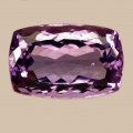 Bild 1 von 24.5 ct. Eye clean 22 x 14 mm Brasilia Cushion Amethyst