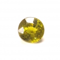 Bild 1 von 0.70 ct.  Natürlicher runder gelblich grüner 5 mm Madagaskar Titanit Sphen
