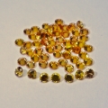 2 ct.  60 yellow round 1.6 - 1.8 mm Brillant-Cut Tansania Saphire