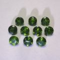 Bild 1 von 3.25 ct. 10 Stück runde natürliche 4.1 mm Chrom Diopsid Edelsteine