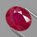 2.37 ct  Feiner echter ovaler Top Roter 9 x 7.7 mm Mosambik Rubin