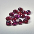 Bild 2 von 2 ct. 15 Stück runde rote 2.8 mm Madagaskar Rhodolith Granate.