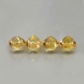 Bild 2 von 2.07 ct. 4 Stück runde 5 mm Brasilien Gold Beryll Edelsteine