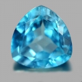 3.16 ct. VS! Faszinierender  9.1 x 9 mm Brasilien Swiss Blue Trilliant Topas