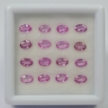 Bild 2 von 4.63 ct  16 Stück ovale Standard erhitzte 5 x 3 mm Pink Madagaskar Saphire