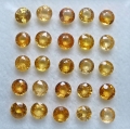 5.95 ct. Mixed Shape Fanta Orange 3.5 mm Namibia Spessartine Garnet