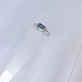 Bild 3 von Tender 925 Silver Ring with London Blue Topaz, Size 7.25 (Ø 17.7 mm)