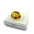 Bild 2 von 8.91 ct. VVS! Top Farbe!!  Feiner Goldgelber 15.5 x 12.8 mm Brasilien Citrin