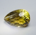 16.93 ct. VVS! Fine Gold Yellow 20.4 x 14.2 mm Pear Facet Brazil Citrine