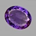 Bild 1 von 21.95 ct. Klasse ovaler 19 x 16  mm Bolivien Amethyst