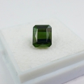 Bild 2 von 2.06 ct VS!  Waldgrüner unbeh. 7.2 x 6.1 mm Mosambik Oktagon Turmalin