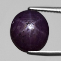9.87 ct.  Unbehandelter ovaler 11.8 x 10.5 mm Indien RED- STAR Stern Rubin