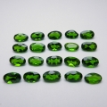 4.35 ct. 20 pieces oval natural 5 x 3 mm Chrome Diopside Gems