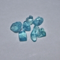 Bild 1 von 5.66 ct.  7 pieces untreated Paraiba blue polished Apatite Gems