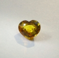 Bild 1 von 0.53 ct VVS! Gentle golden yellow 5 x 4.3 mm Sapphire Heart
