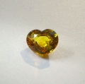 Bild 1 von 0.53 ct VVS!  Zartes goldgelbes 5 x 4.3 mm  Saphir Herz