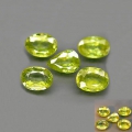 2.24 ct. 5 pieces untreated green Titanite Sphene Gemstones