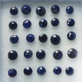 2.1 ct . 25 Pieces of top blue round  2.3 - 2.8 mm Madagaskar  Sapphire