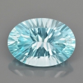 7.50 ct. VVS! Herrlicher ovaler 14 x 10 mm Brasilien Sky Blue Topas