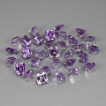 10.22 ct  31 Stück  zauberhafte 4.0 mm Karree Amethyst Edelst. aus Brasilien