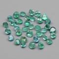 2.00 ct. 35 piece genuine round 2.3 mm Colombia Emeralds