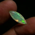 Bild 1 von 2.14 ct. Fine faceted 17.7 x 7 mm Multi Color Ethiopia Marquise Opal