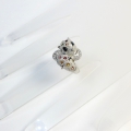 Bild 4 von 925 Silver Tiger Ring with genuine Cambodian Zircon, SZ 8 (Ø 18 mm)