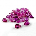 3.05 ct. 25 pieces fine Pink Red 3.5 x 2.5 - 4 x 2.5 mm Pear Facet Thailand Ruby