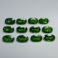3.06 ct. 12 pieces oval natural 5 x 4 mm Chrome Diopside Gems