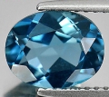 2.11 ct. Toller natürl. ovaler 9 x 7.3 mm London Blue Topas aus Brasilien