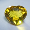 12.35 cts VVS! Gorgeous Gold Yellow 16.6 x 14.6  mm Citrine Heart