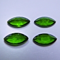 Bild 2 von 4.21 ct.  4pieces natural Marquise 10 x 5 mm Chrome Diopside Gems