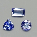 1.81 ct. 3 Stck tolle Blau Violette Tansanit / Tanzanite Edelsteine