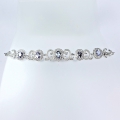 Bild 4 von Beautiful 925 Silver Bracelet with genuine oval Tanzanite Gemstones, 190 mm