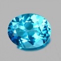 3.14 ct VVS! Sehr schöner echter ovaler 10.1 x 8.1 mm Brasilien Swiss Blue Topas