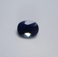 1.45 ct.  Dunkel blauer ovaler 7.8 x 6 mm Afrika Saphir