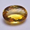 31.00 ct. VS! Gorgeous Golden Yellow oval 24 x 16.7 mm Brazil Citrine