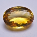 Bild 1 von 31.00 ct. VS! Gorgeous Golden Yellow oval 24 x 16.7 mm Brazil Citrine