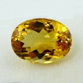 Bild 2 von 26.93 ct. Top Goldgelber ovaler Augenreiner 21.4 x 15.9 mm Brasilien Citrin