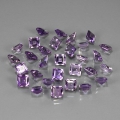 10.14 ct  30 Stück  tolle 4.0 mm Karree Amethyst Edelst. aus Brasilien