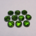 Bild 2 von 3.25 ct. 10 Stück runde natürliche 4.1 mm Chrom Diopsid Edelsteine