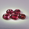 Bild 2 von 4.96 ct VS!  5 pieces of oval cherry red 6 x 5 mm Rhodolite Garnet