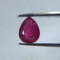 1.00 ct. Roter  6.2 x 5 mm Rubin Tropfen