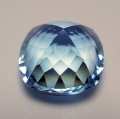 Bild 2 von 20.88 ct. Augenreiner 16 x 15.4  mm Brasilien Cushion Swiss Blue Topas