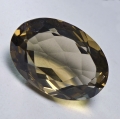 Bild 1 von 34.13 ct IF ! Prächtiger ovaler 26 x 18 mm Brasilien Rauchquarz