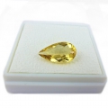 Bild 2 von 3.09 ct. VS! Schöner Golgelber 14.1 x 8.1 mm Brasilien Gold Beryll Tropfen