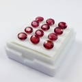 Bild 3 von 8.33 ct. 12 Stück ovale Pink Rote 6 x 4 mm Mosambik Rubin Edelsteine