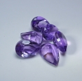 Bild 2 von 8.5 ct .  6 Stück schöne  9 x 6 mm Bolivien Amethyst Tropfen