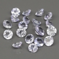 5.01 ct. 19 pcs round 3.3 - 4.8 mm Tanzanite Gemstones
